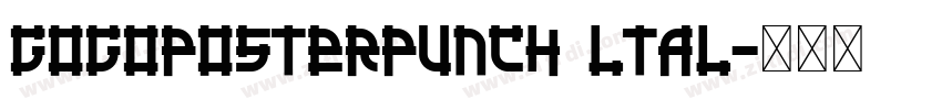 GoGoPosterPunch ltal字体转换